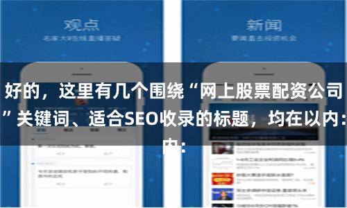 好的，这里有几个围绕“网上股票配资公司”关键词、适合SEO收录的标题，均在以内：